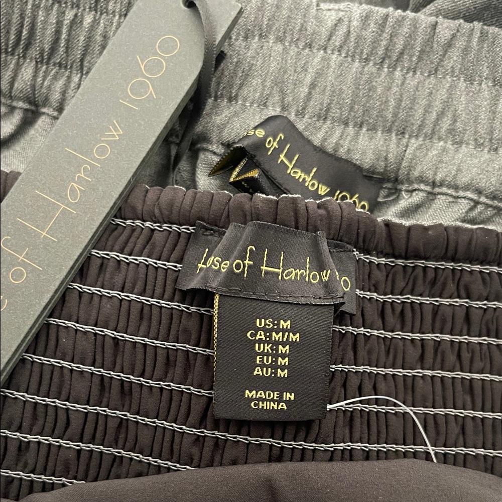 NEW House of Harlow 1960 Cropped Top Wide Leg Pants Set in gray. #0300 - Picture 15 of 15